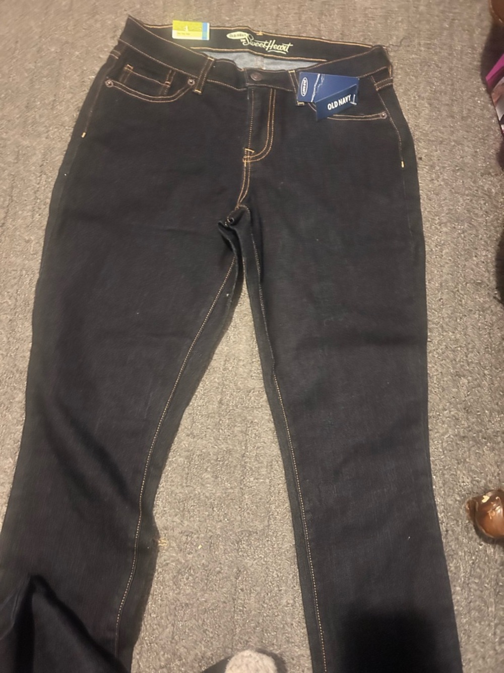 Old Navy Black Skinny Jeans with Contrast Stitching